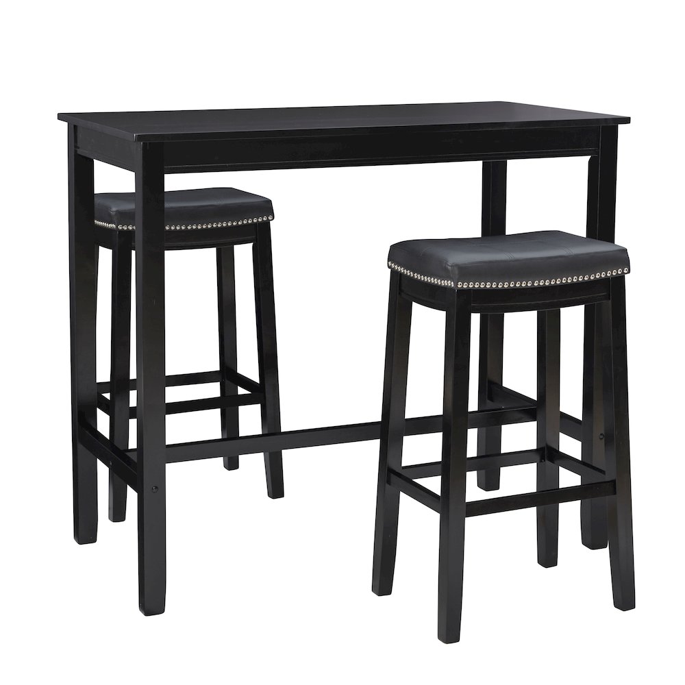 Claridge 3Pc Bar Set Black. Picture 1