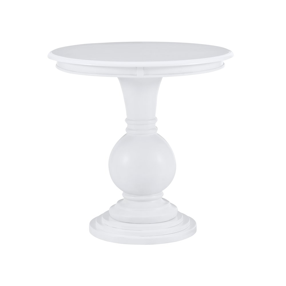 Adeline Round Accent Table White. Picture 5