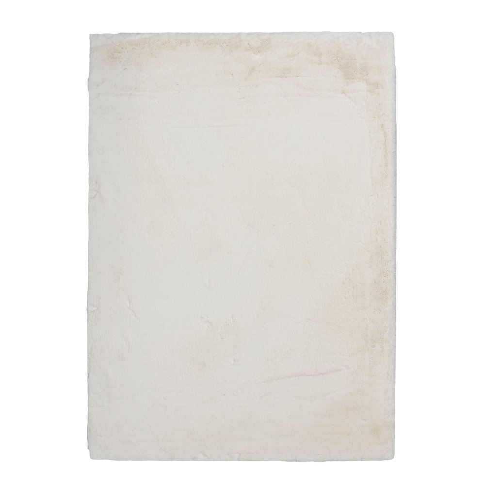 Maven Faux Rabbit White 3x5, Rug. Picture 1