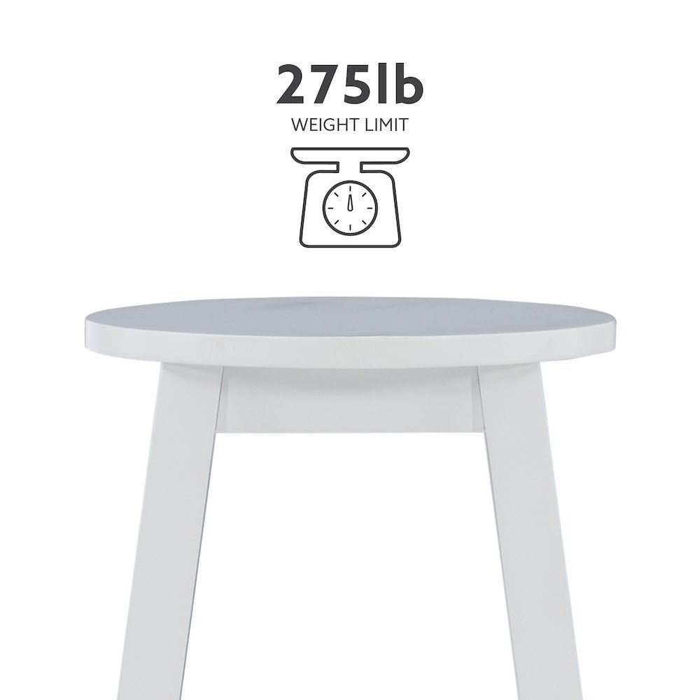 24 Inches Counter Stool White. Picture 14