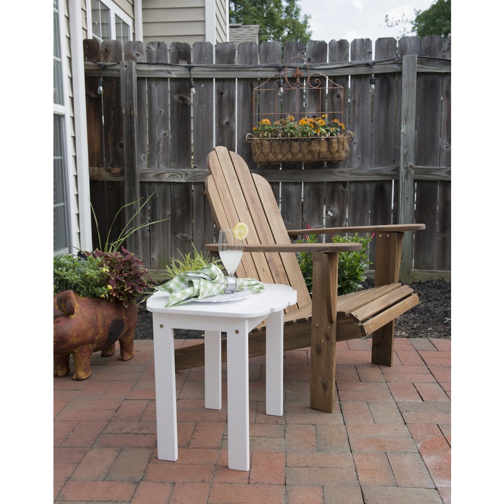 White Adirondack End Table. Picture 3