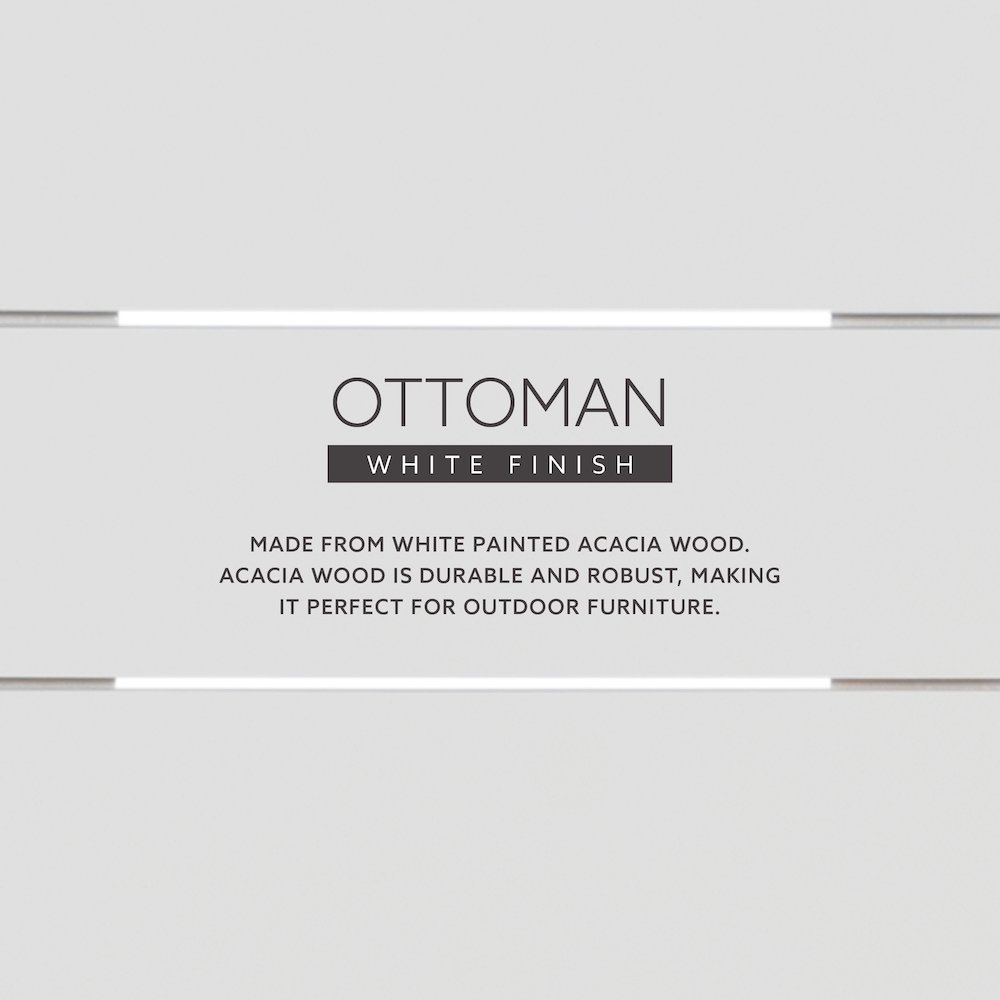 White Adirondack Ottoman. Picture 12