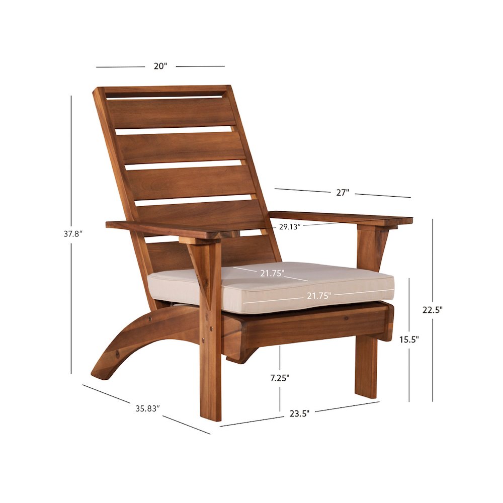 Rockport Brown Outdoor Chair. Picture 10