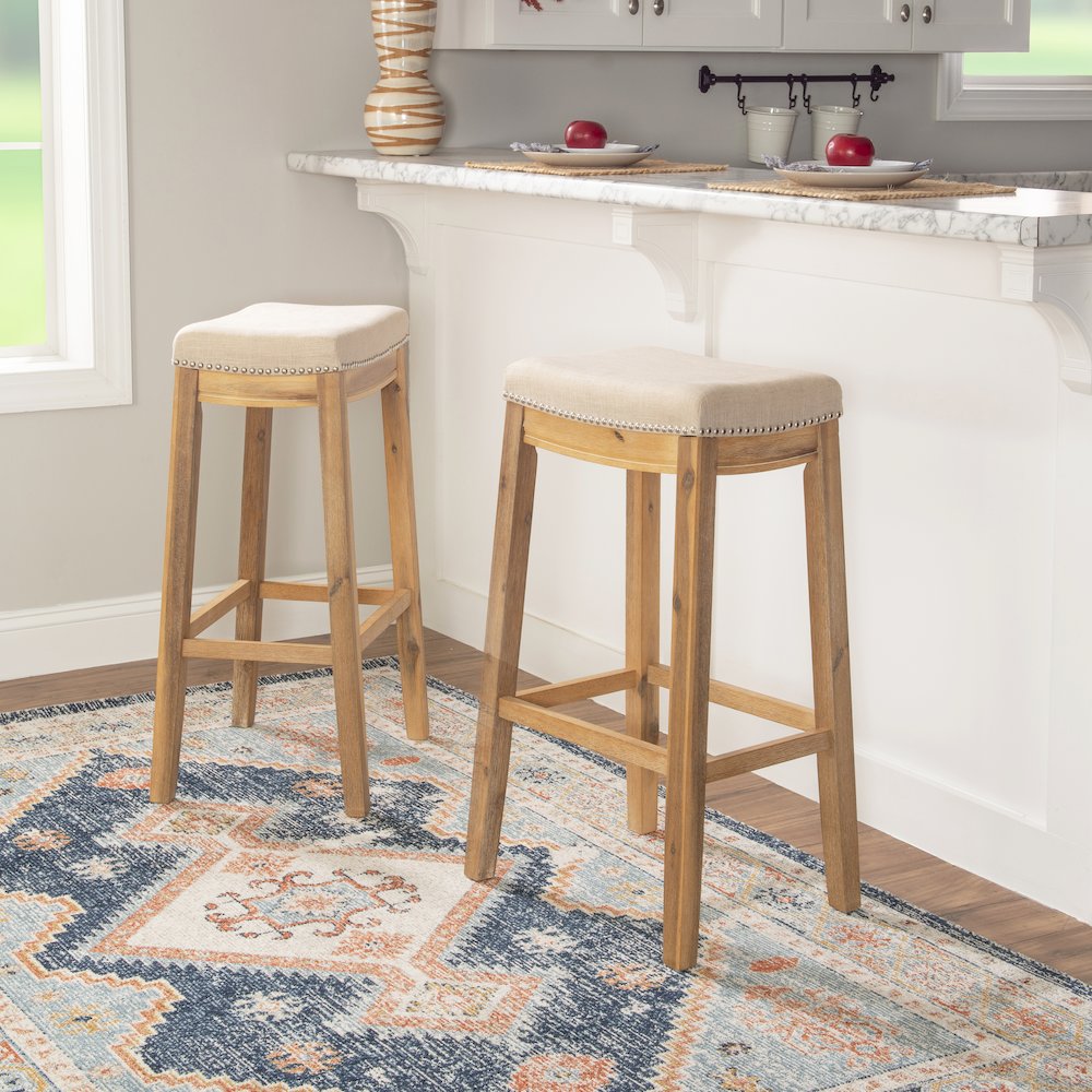Claridge Acacia Bar Stool. Picture 2