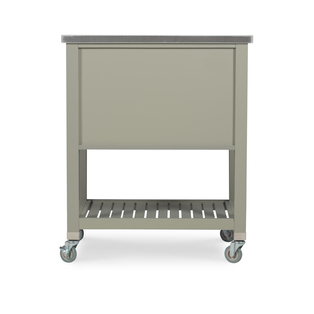 Noelle Grey Kitchen Cart. Picture 7