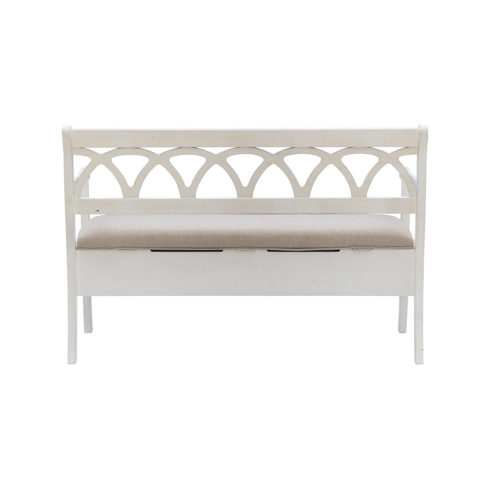 Elliana Storage Bench - White. Picture 11