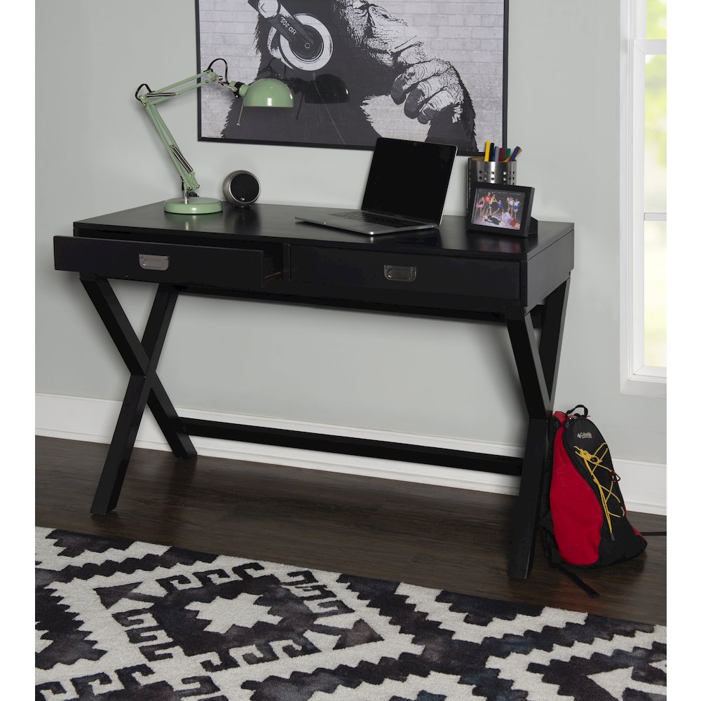 Peggy Black Writing Desk. Picture 5