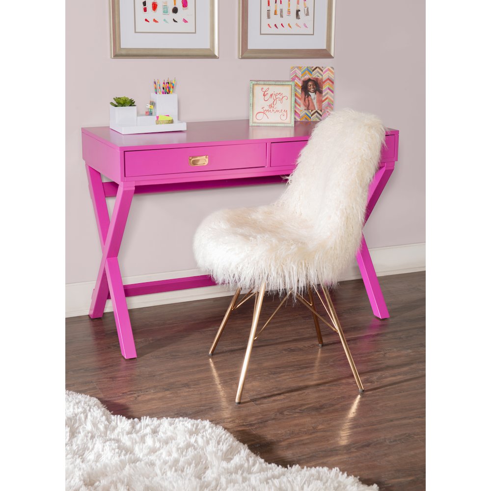 Peggy Raspberry Writing Desk. Picture 4