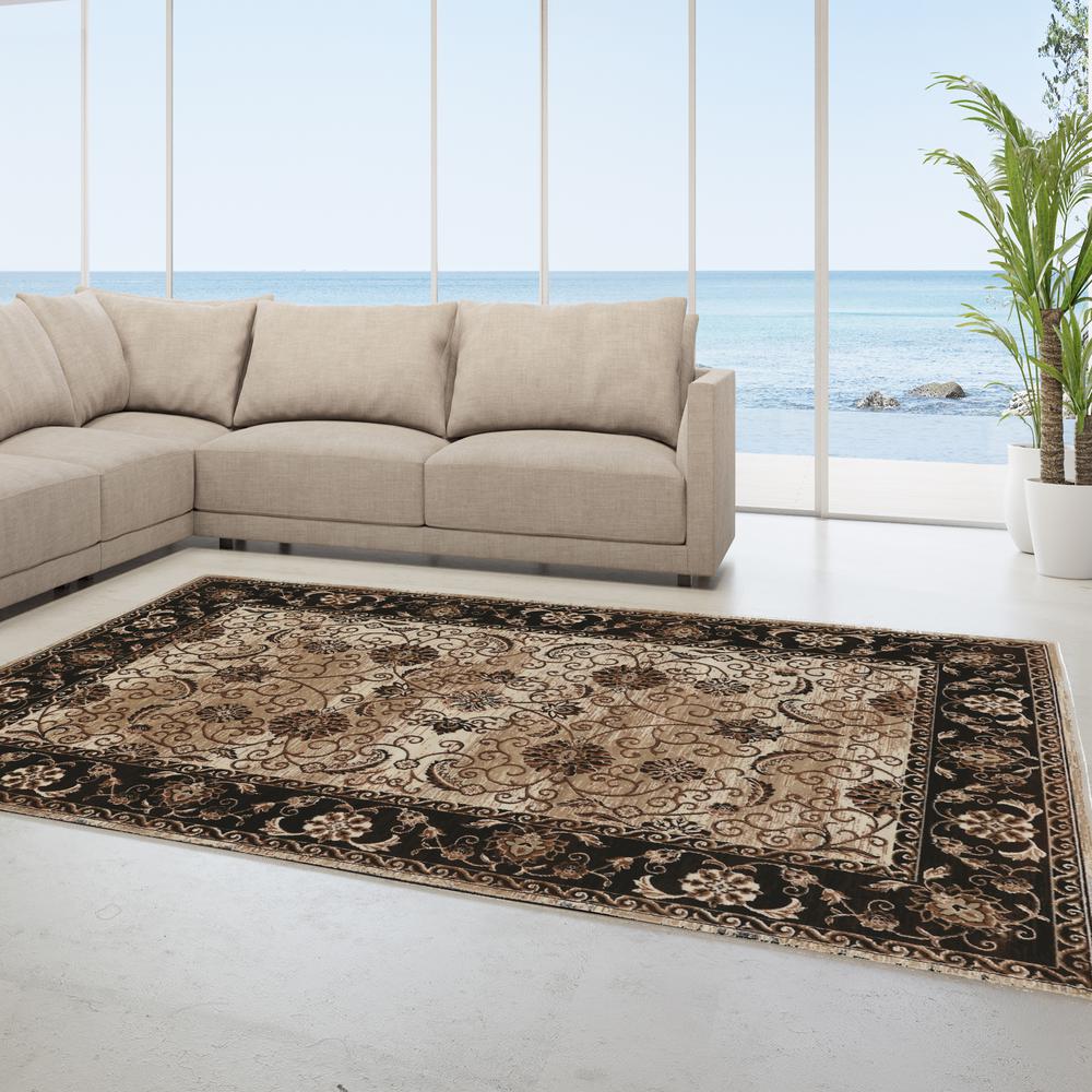 Vintage Isfahan Ivory & Blue 9x12, Rug. Picture 2