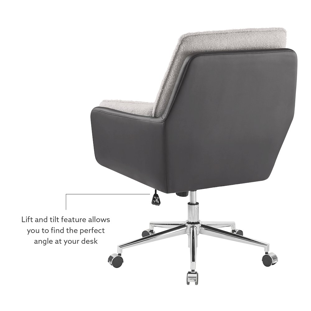Mabry Swivel Chair Black Grey. Picture 12