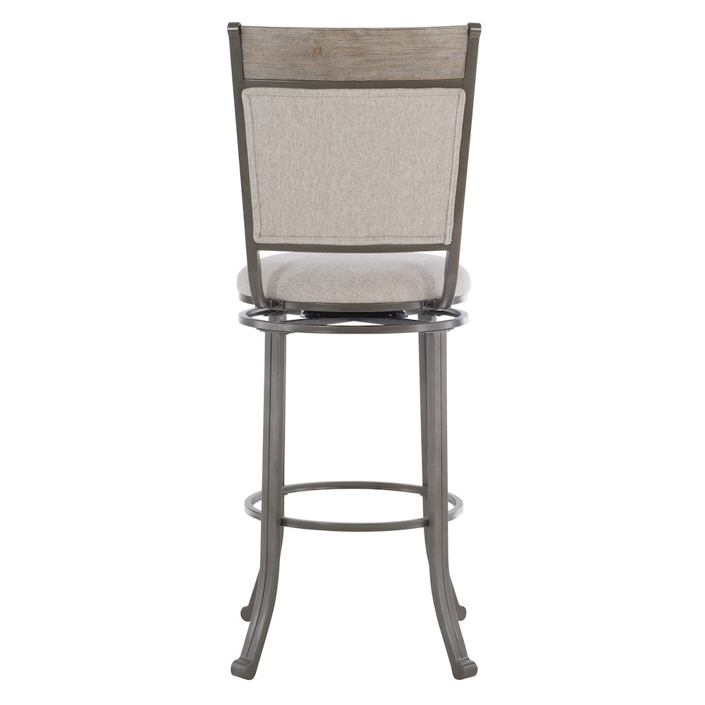 Franklin Swivel Barstool, Pewter. Picture 8