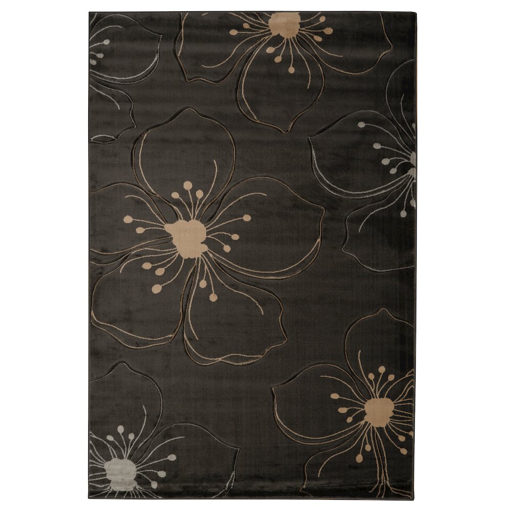 Milan Hanna Grey & Ivory 5x7.6, Rug. Picture 2