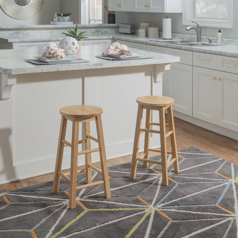24 Inches Counter Stool With Round Seat. Picture 3
