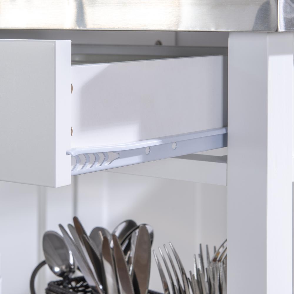 Sydney Kitchen Cart White. Picture 15