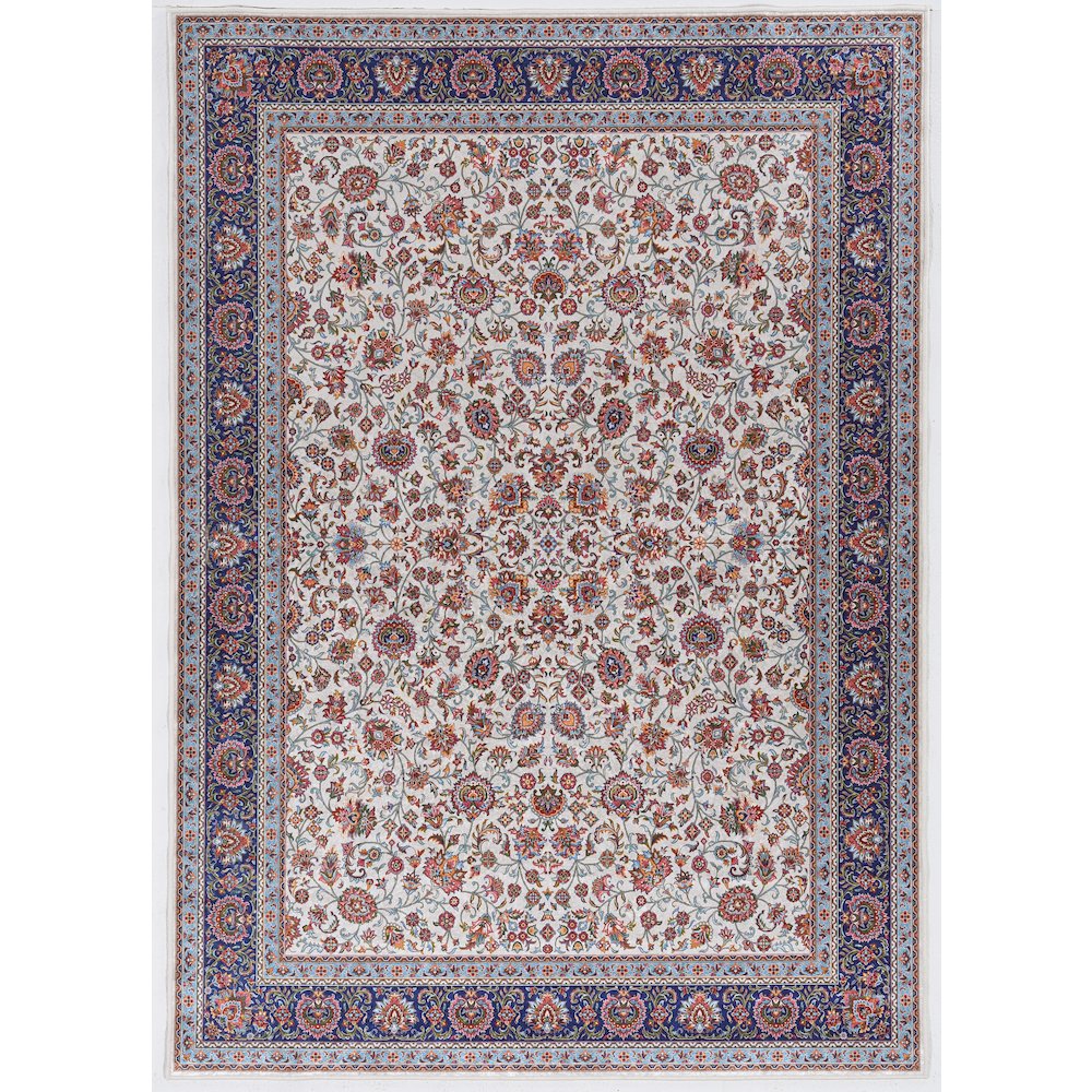 Emerald Ritchie Ivory & Blue 2.2x3.2, Rug. Picture 1
