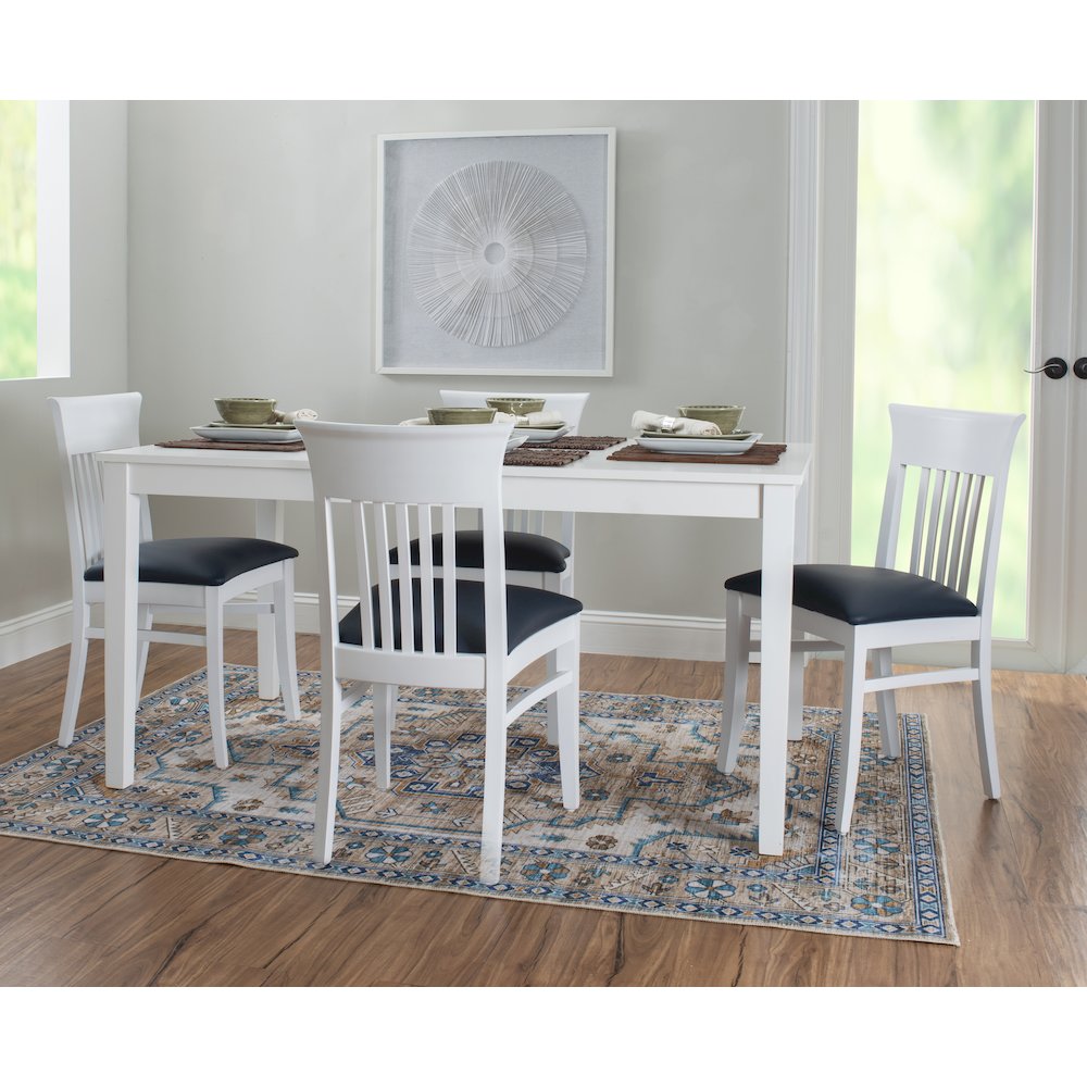 Jenny Upholstered  Chair White Set Of 2. Picture 3