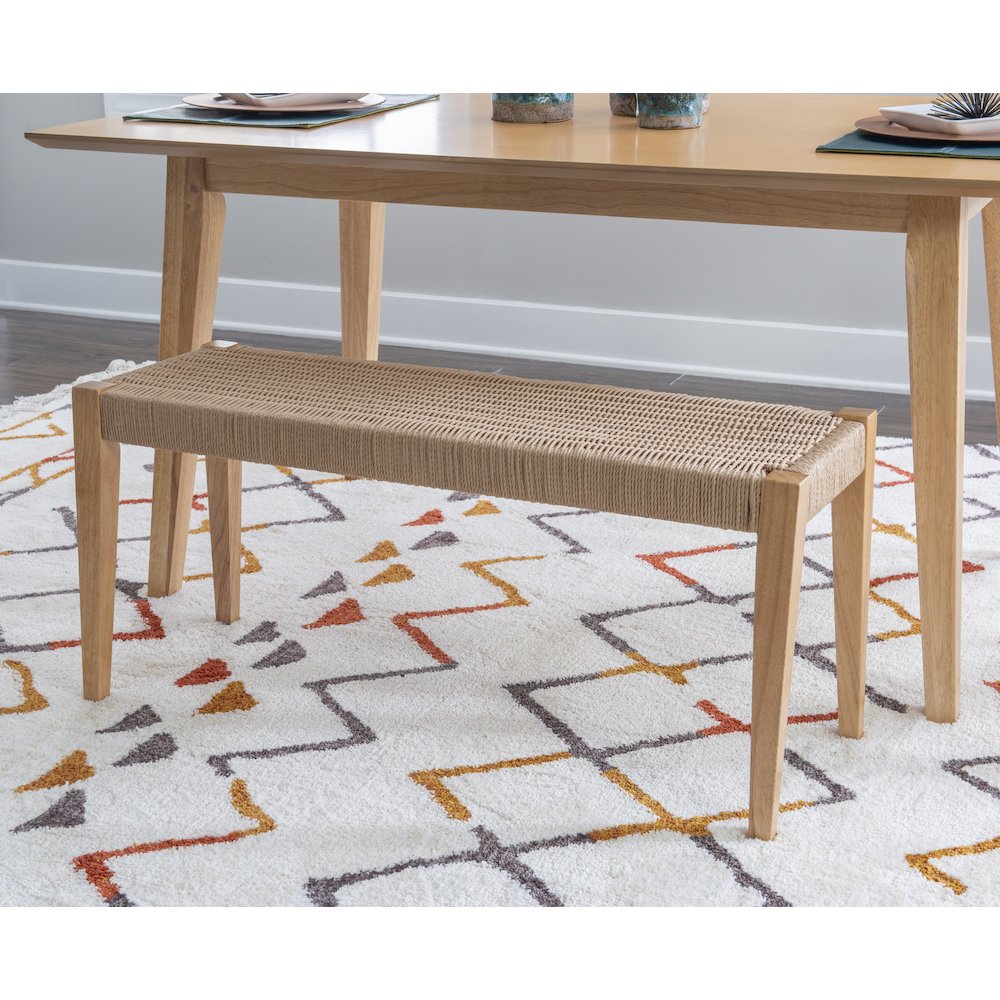 Cadence Dining Bench Natural. Picture 2