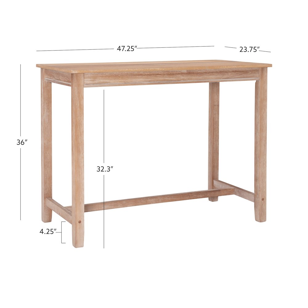 Claridge Counter Pub Table Acacia. Picture 12