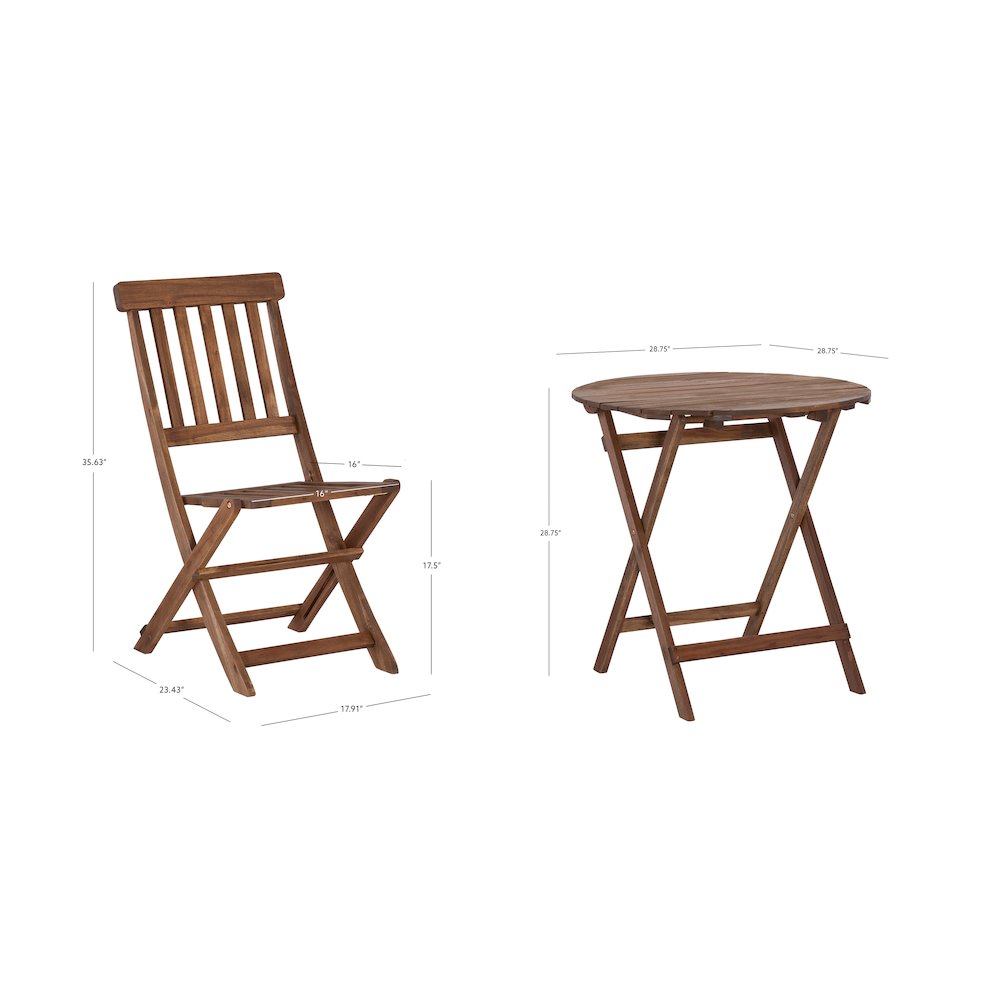 Catalan Café Set - Acorn Finish. Picture 15