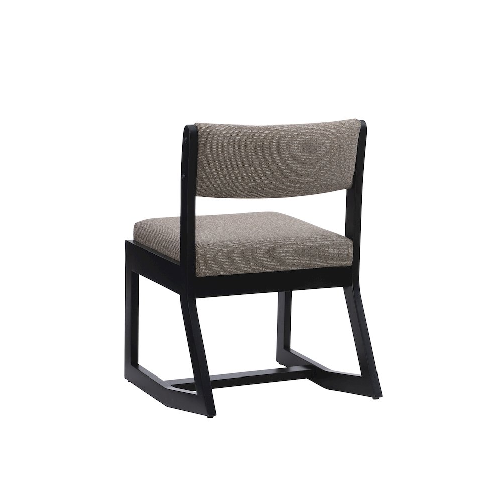 Callum 2 Position Sled Base Chair Black Stone. Picture 8