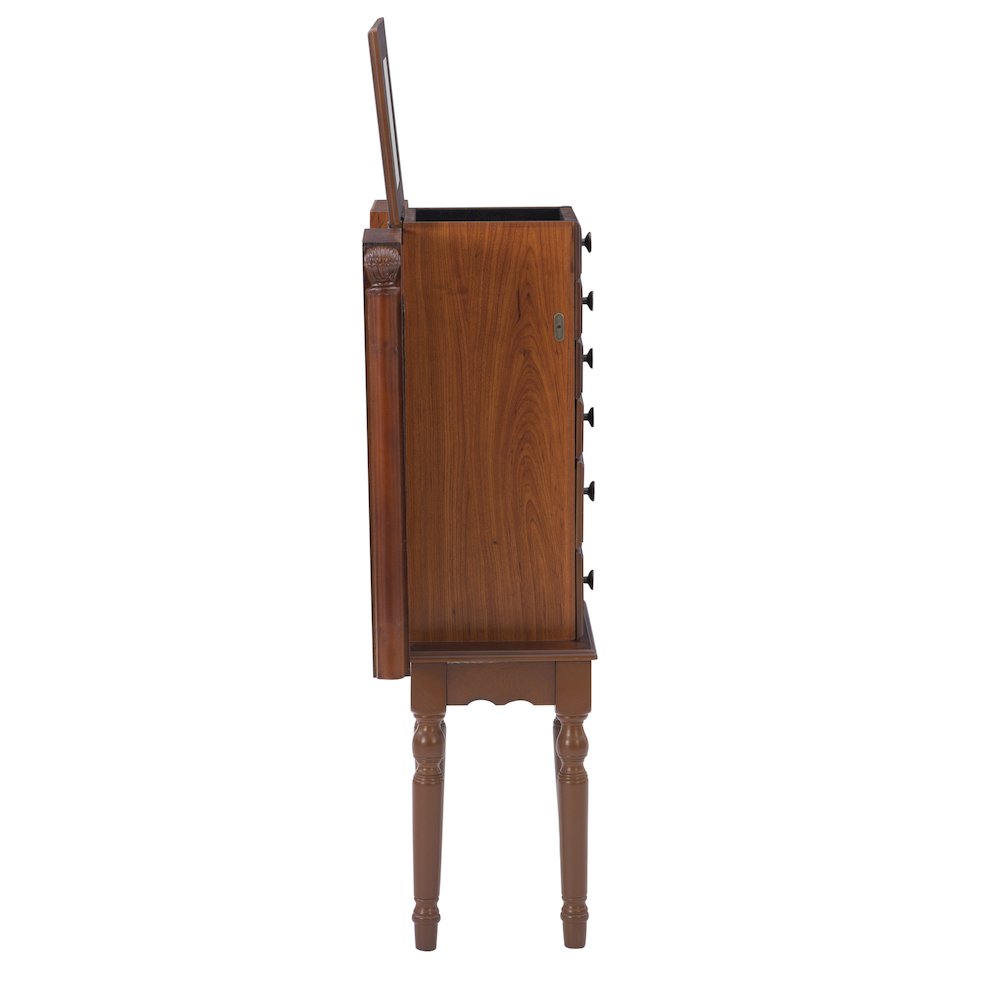Deep Cherry Jewelry Armoire. Picture 8
