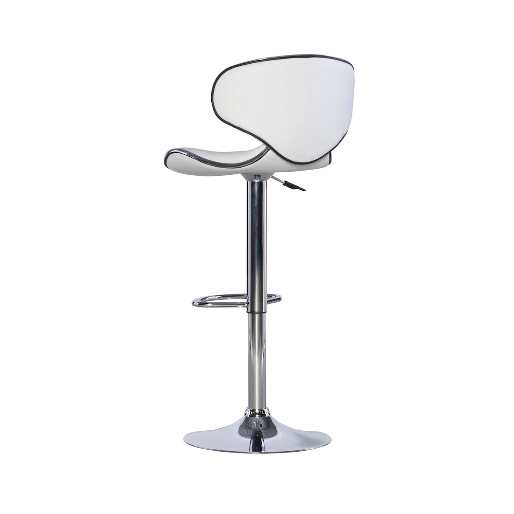 White Adjustable Barstool. Picture 10