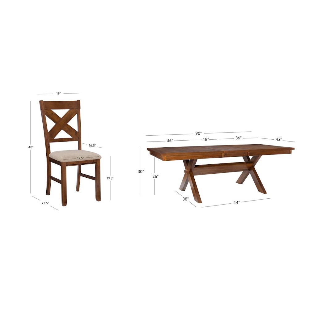 9-Pc Wd Kraven Dining Set. Picture 13