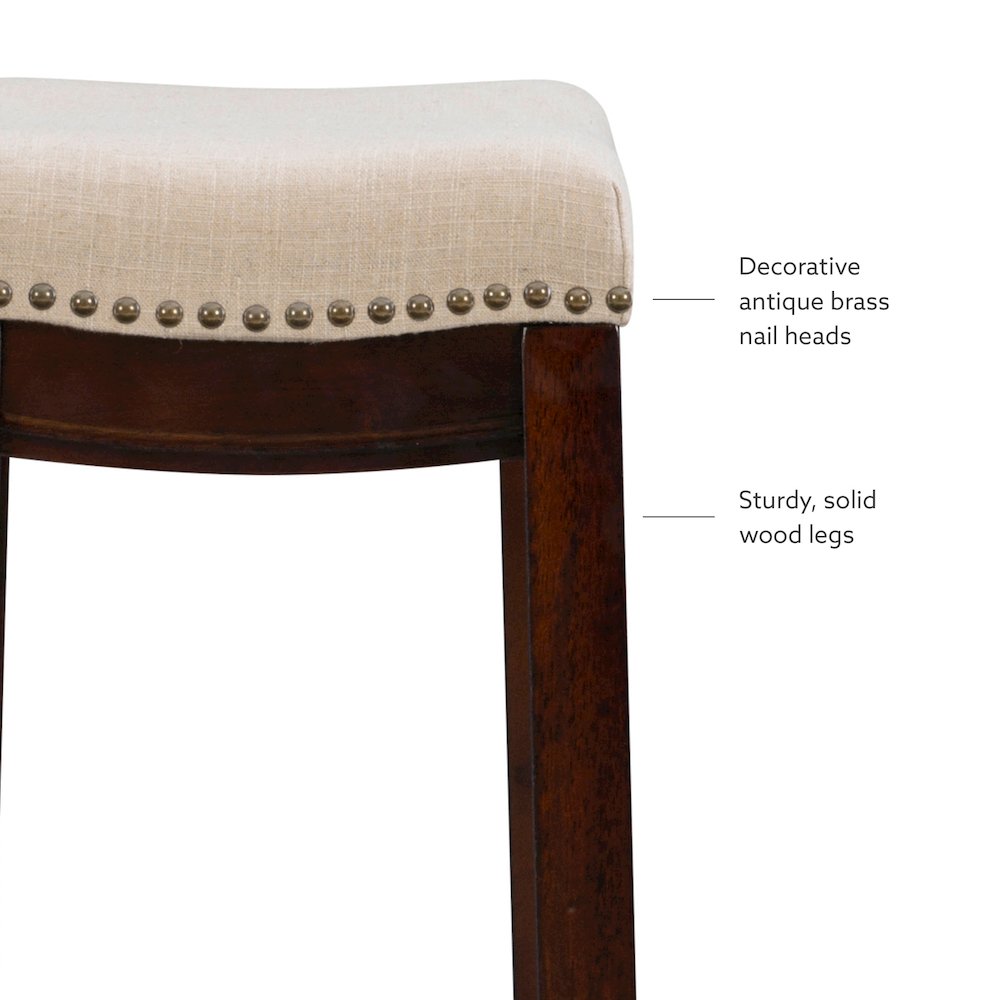 Claridge Linen Bar Stool. Picture 11