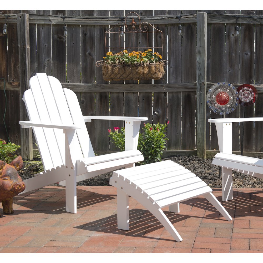 White Adirondack Chair. Picture 2