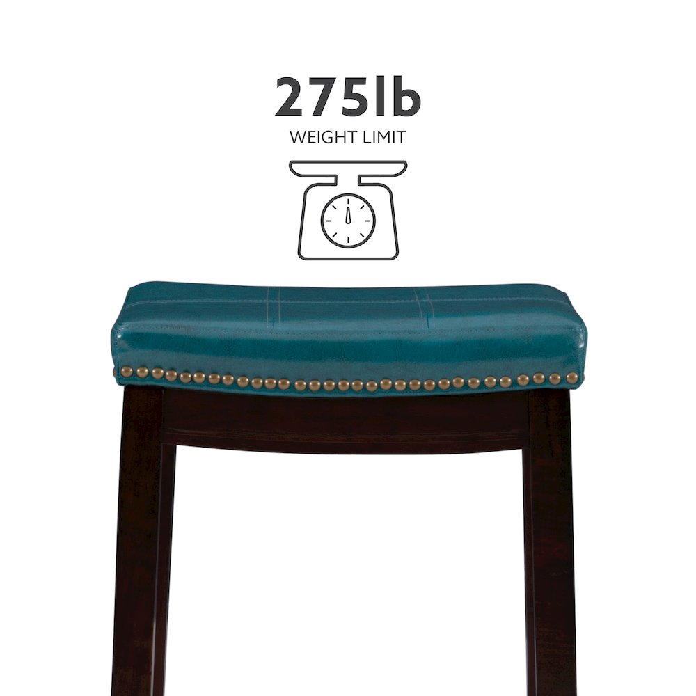 Claridge Blue Counter Stool. Picture 14