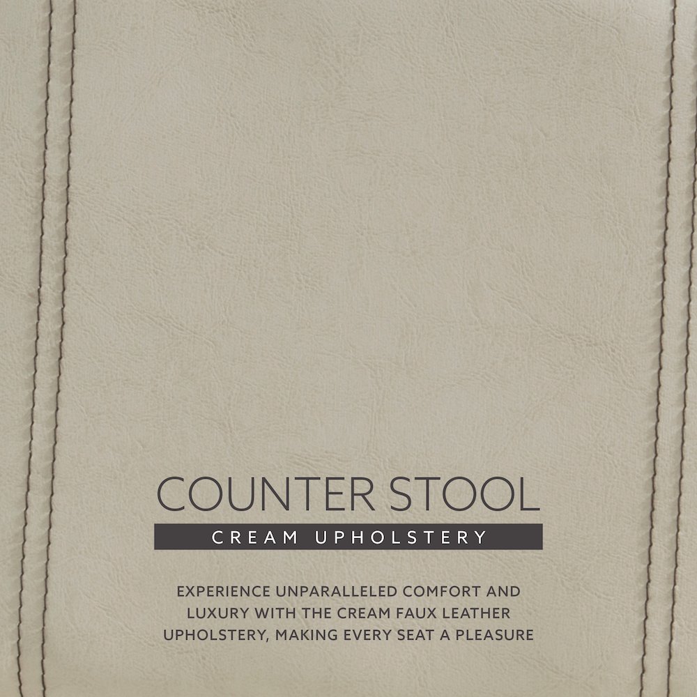 Milano Counter Stool Cream. Picture 11