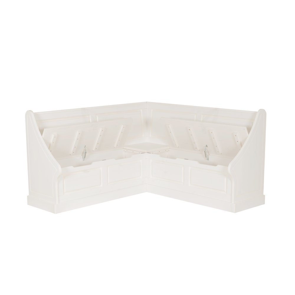 Tobin Corner Breakfast Nook, White. Picture 1