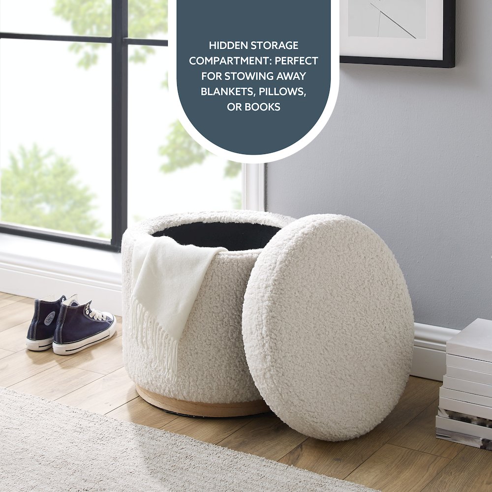 Blanche Storage Ottoman Natural. Picture 9