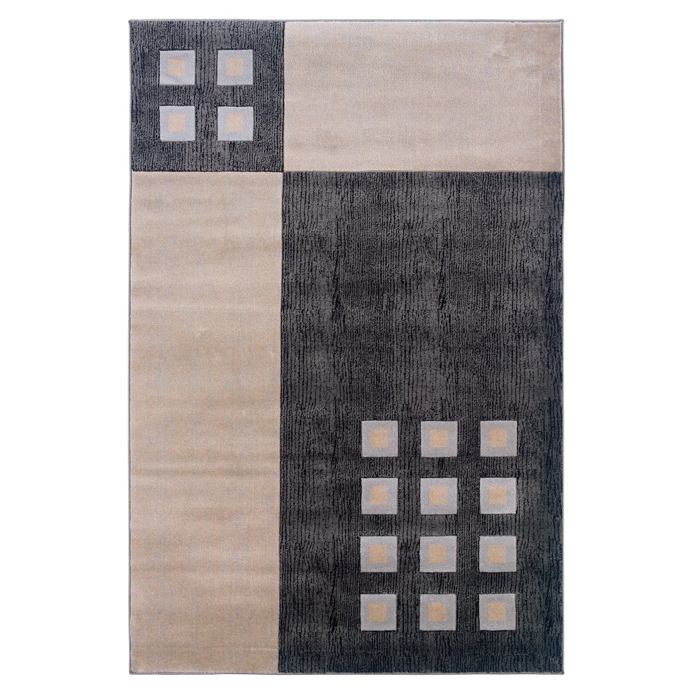 Milan Wallace Black & Ivory 5x7.6, Rug. Picture 1