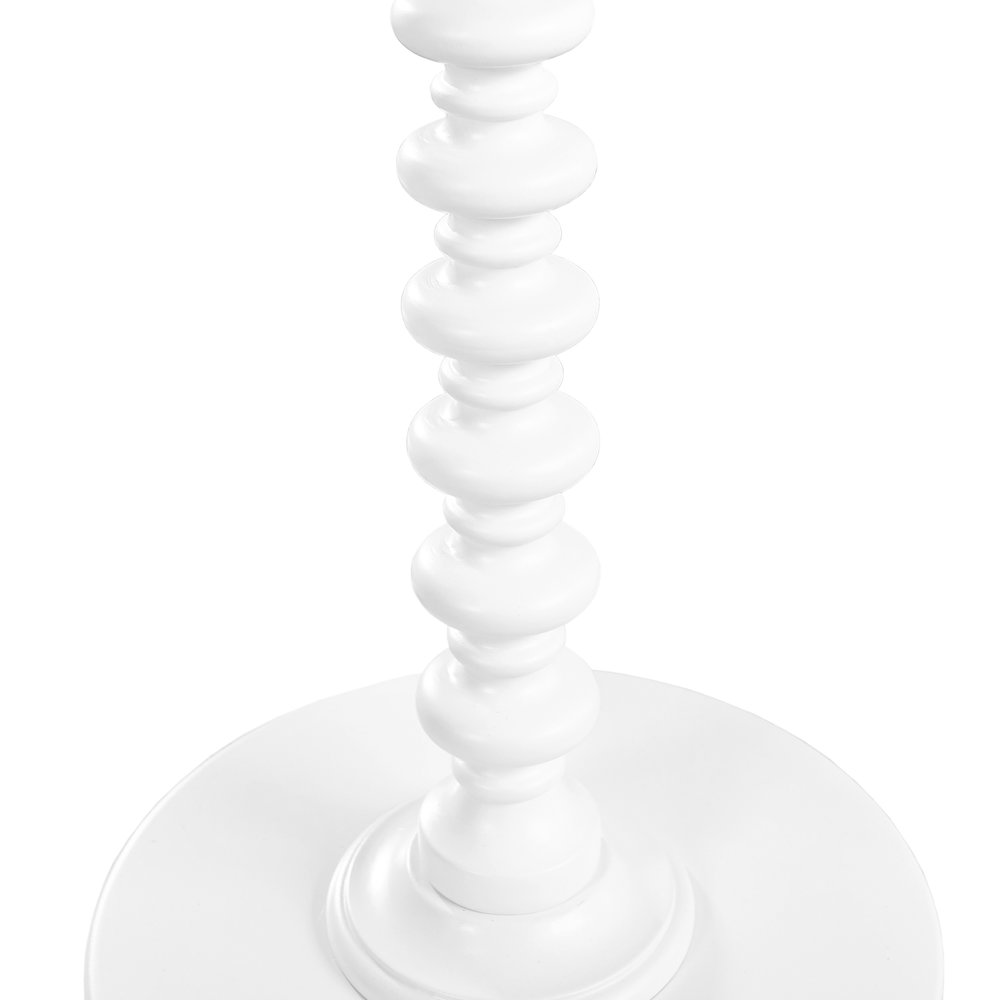 White Round Spindle Table. Picture 2