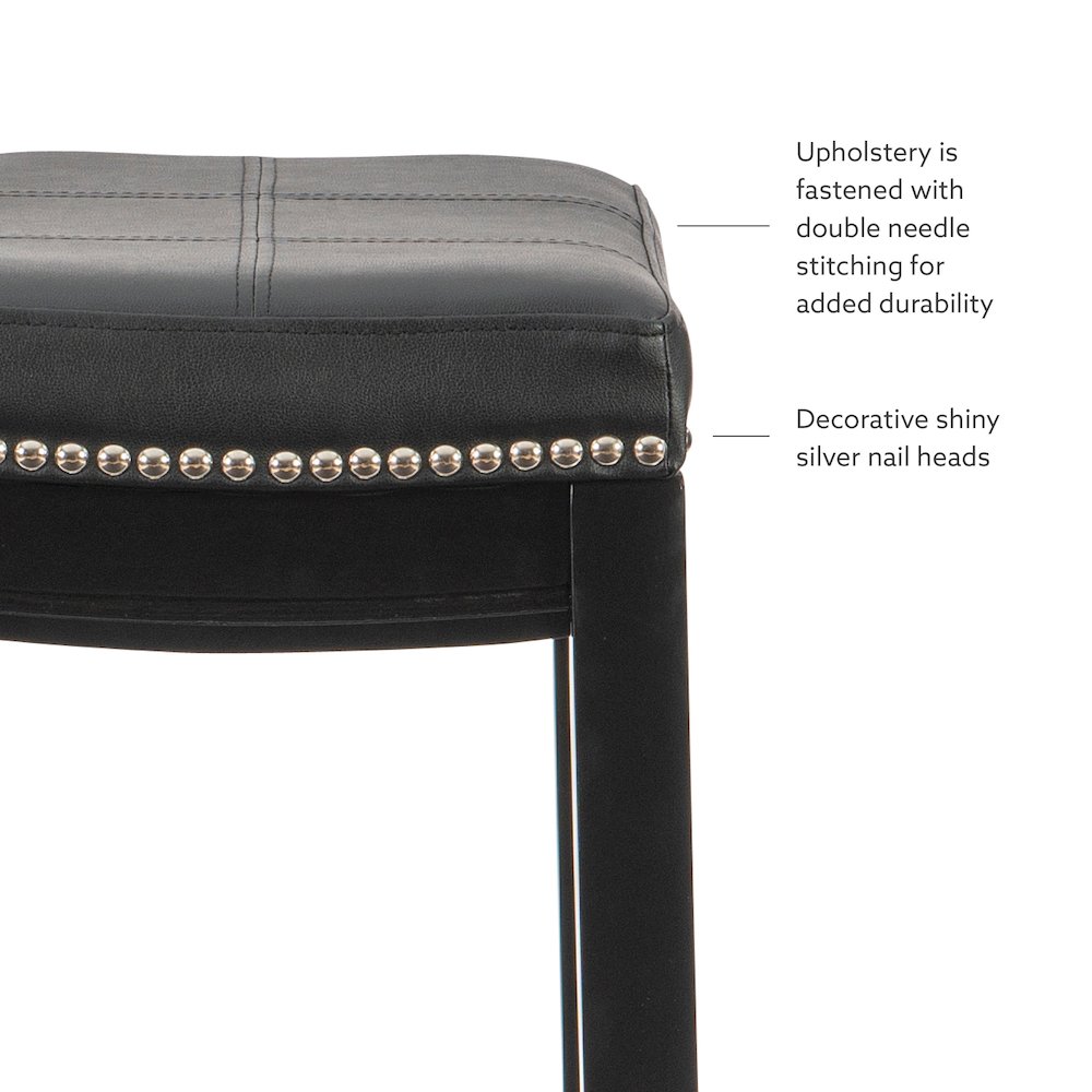 Claridge Black Barstool. Picture 10