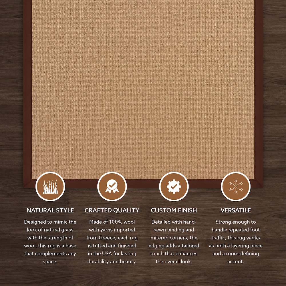 Athena Cork & Brown 9.10x13, Rug. Picture 2