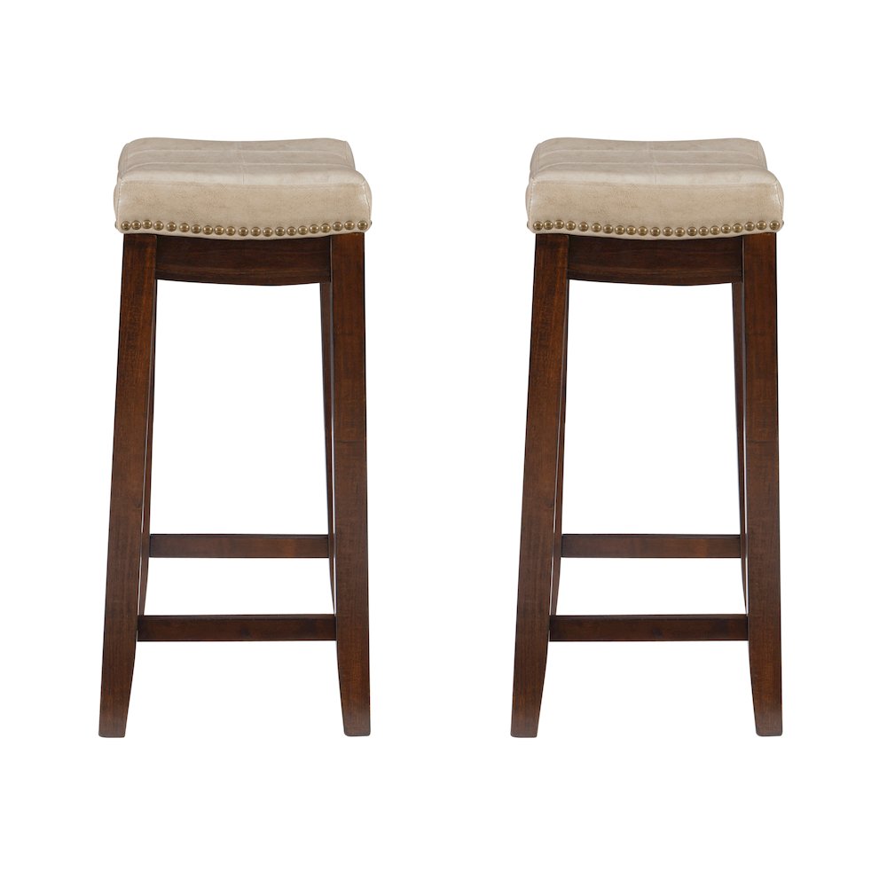 Claridge 2 Pk Beige Bar Stool. Picture 4