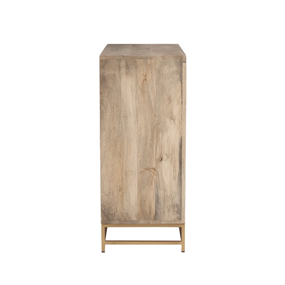 Janie Rattan Cabinet Two Sliding Doors. Picture 7