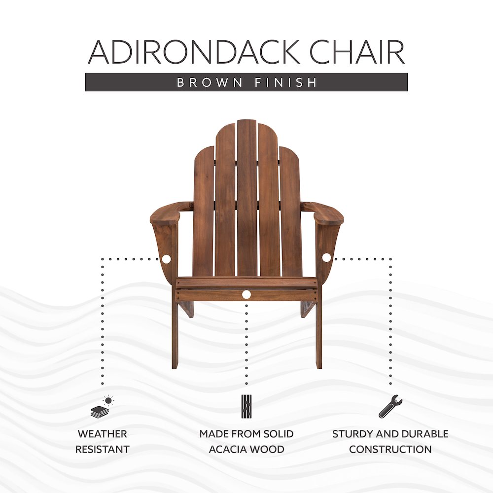 Acorn Adirondack Chair. Picture 13