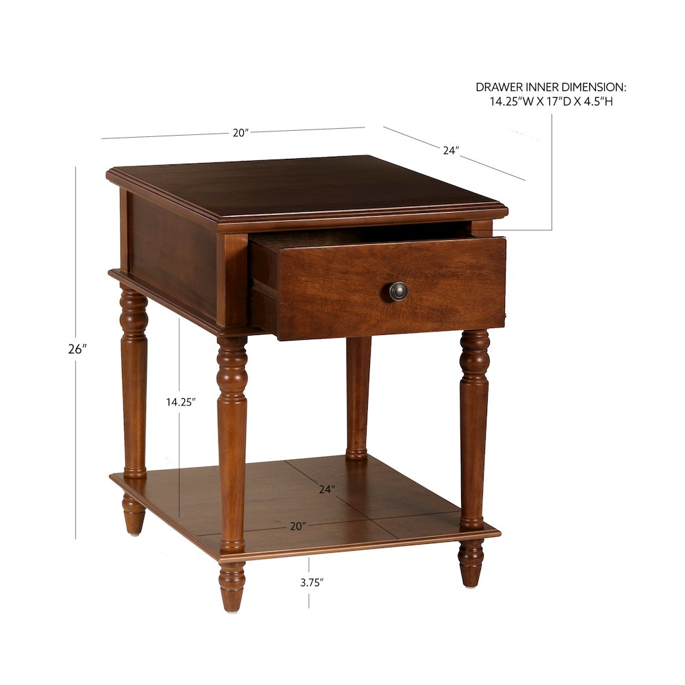 McGhie Side Table Hazelnut. Picture 13