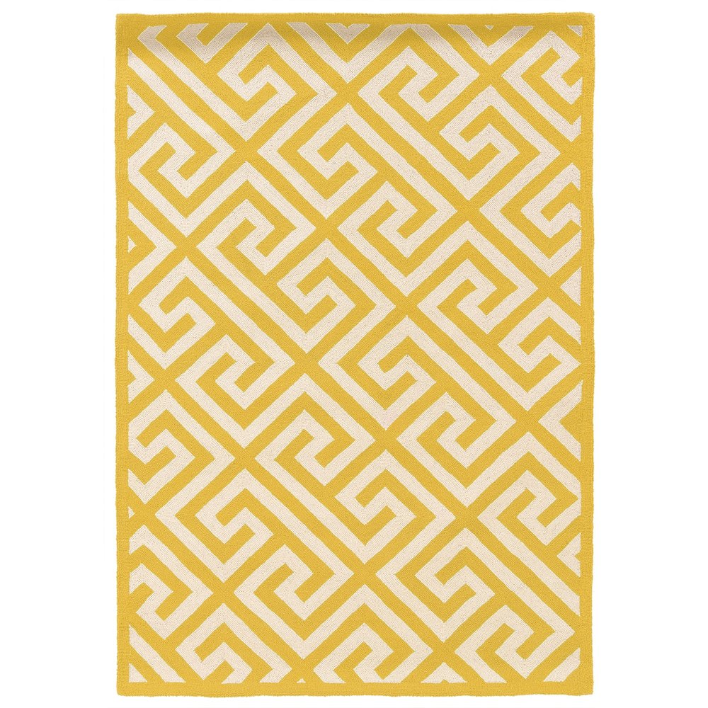 SILHOUETTE KEY YELLOW 2x3 Rug. Picture 1