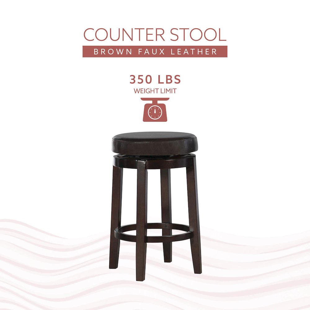 Maya Brown 24 Inches Counter Stool. Picture 9