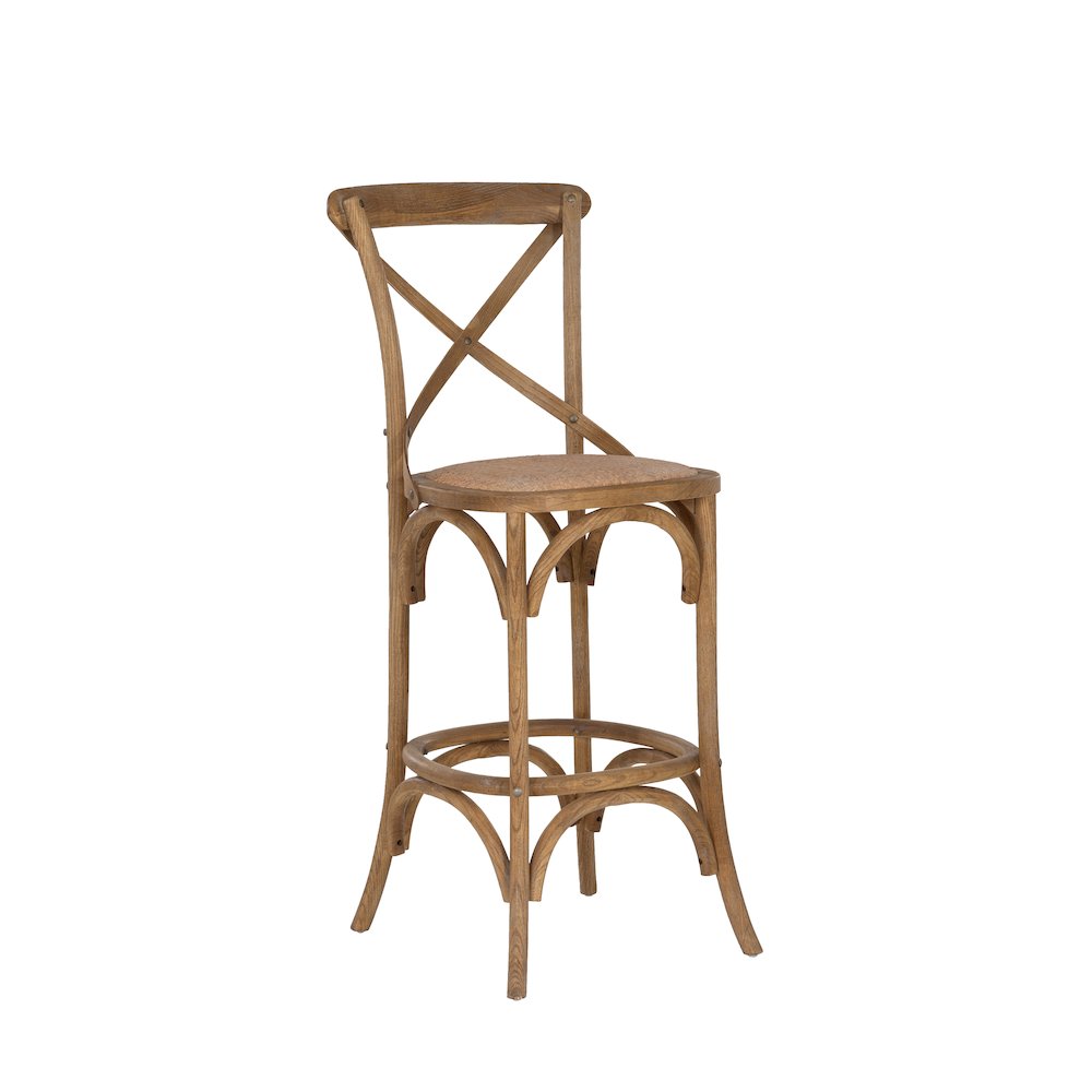 Roxy 30 In Gray Wash Bar Stool. Picture 1