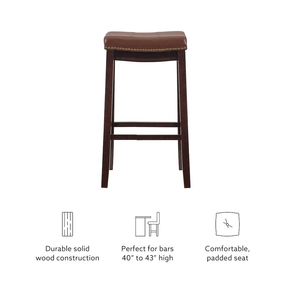 Claridge Cognac Bar Stool. Picture 12