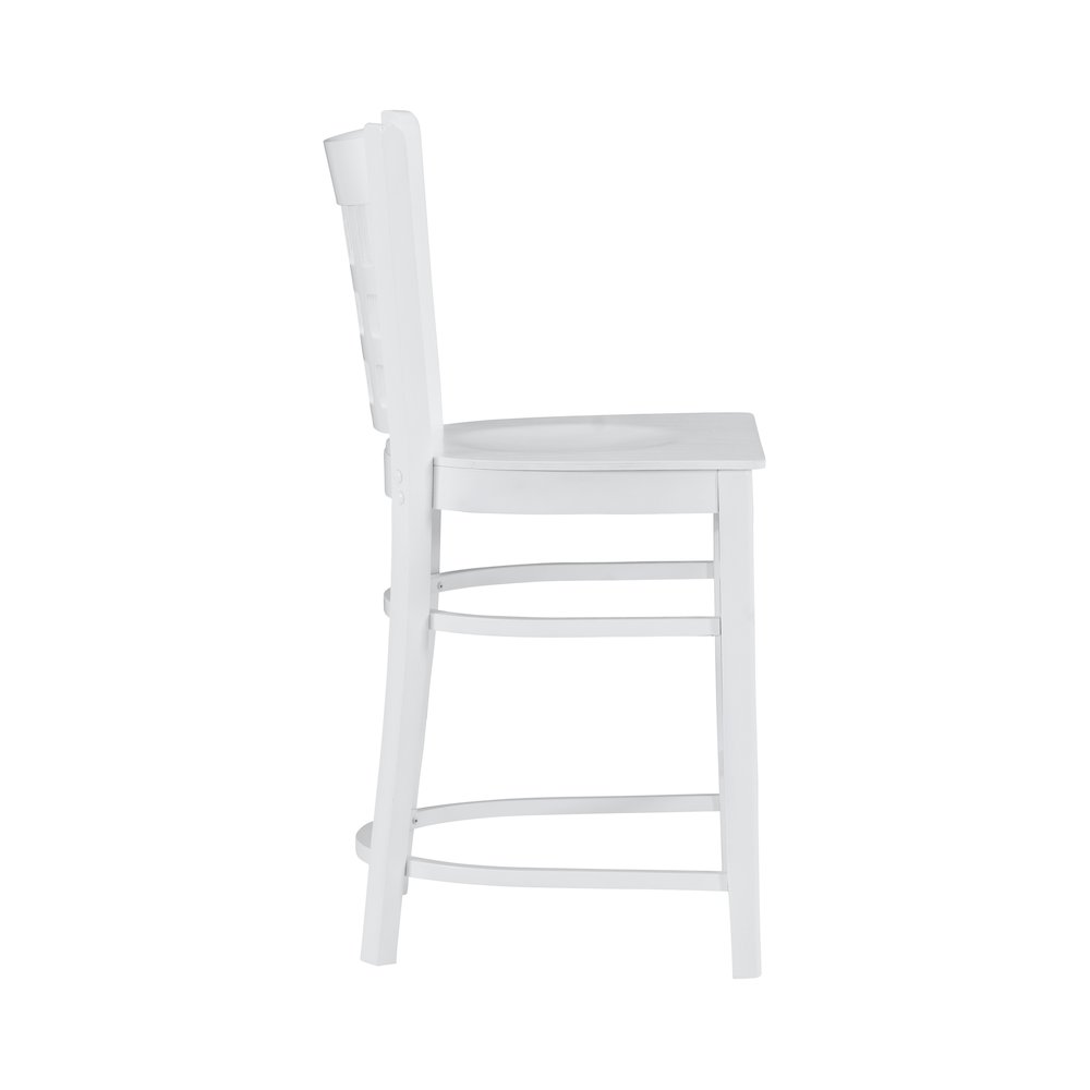 Lola Counter Stool White Set Of 2. Picture 6