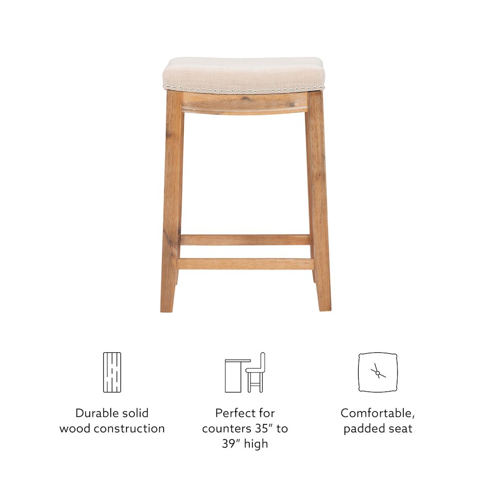 Claridge Acacia Counter Stool. Picture 12