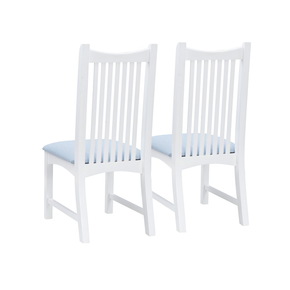 Bonnie Upholstered  Side Chair White Set Of 2. Picture 9