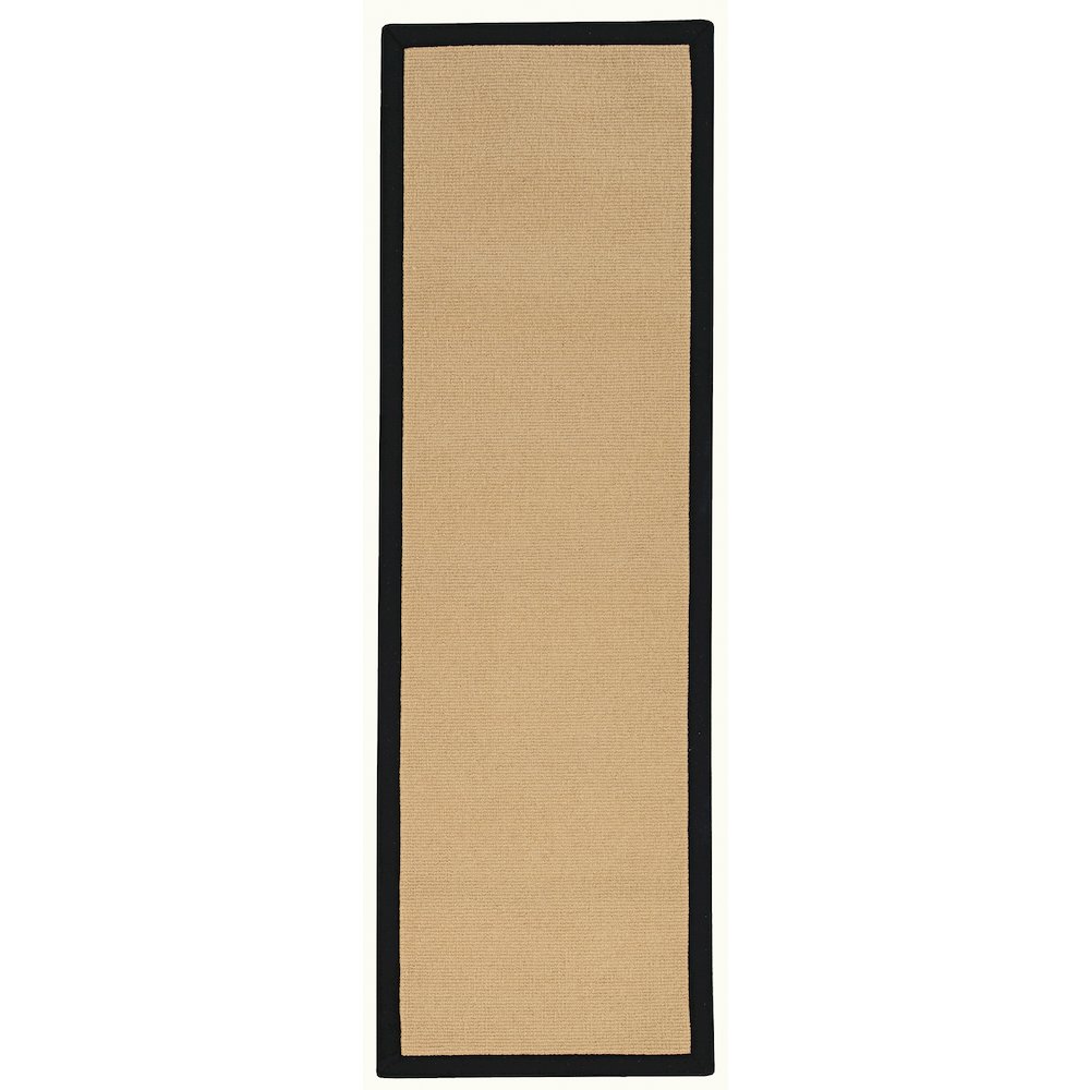 Athena Sisal & Black 2.6x8, Rug. Picture 1
