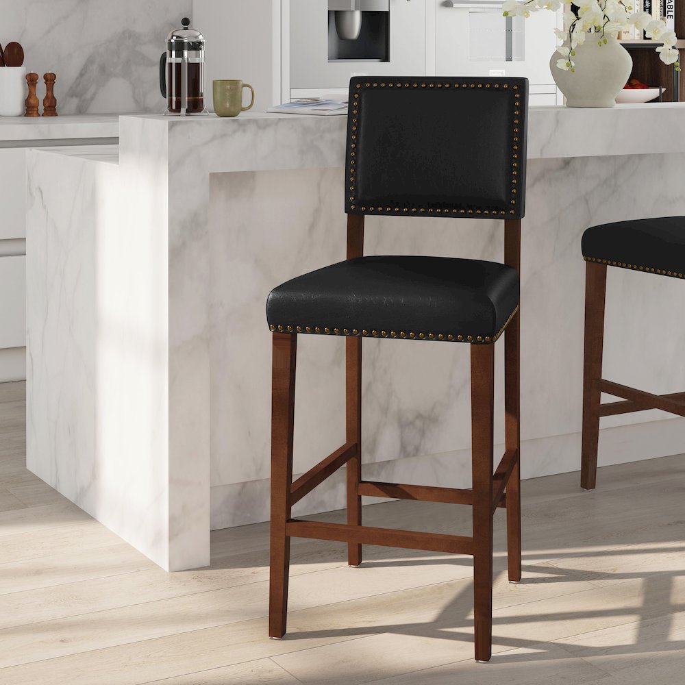Brook Bar Stool Black. Picture 3